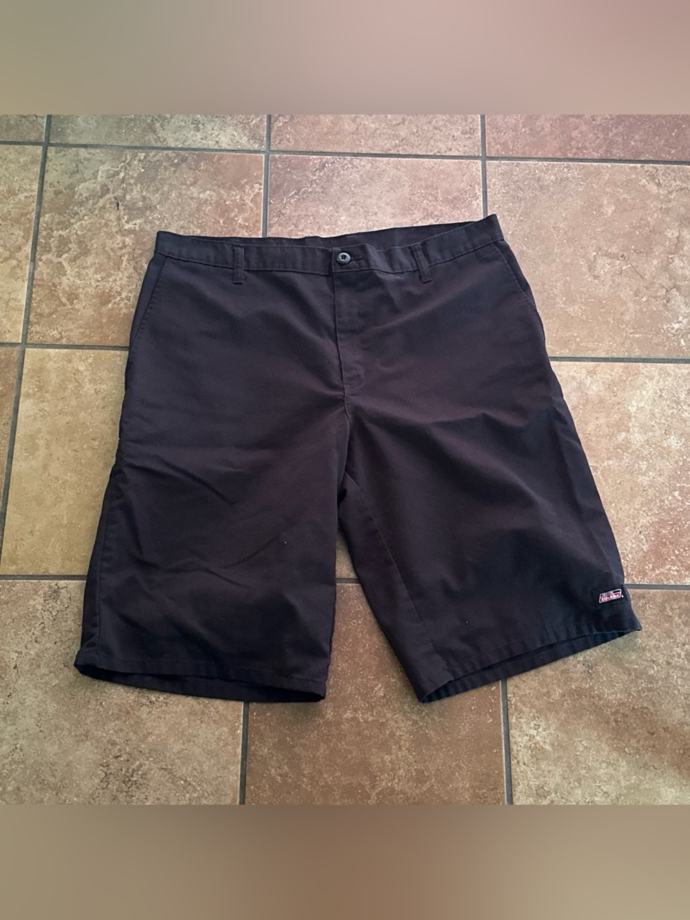 Dickies Black Flat-Front Men's Work Shorts